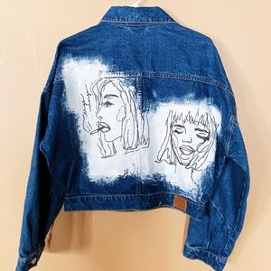 Brand New Cropped Denim BDG jacket customized